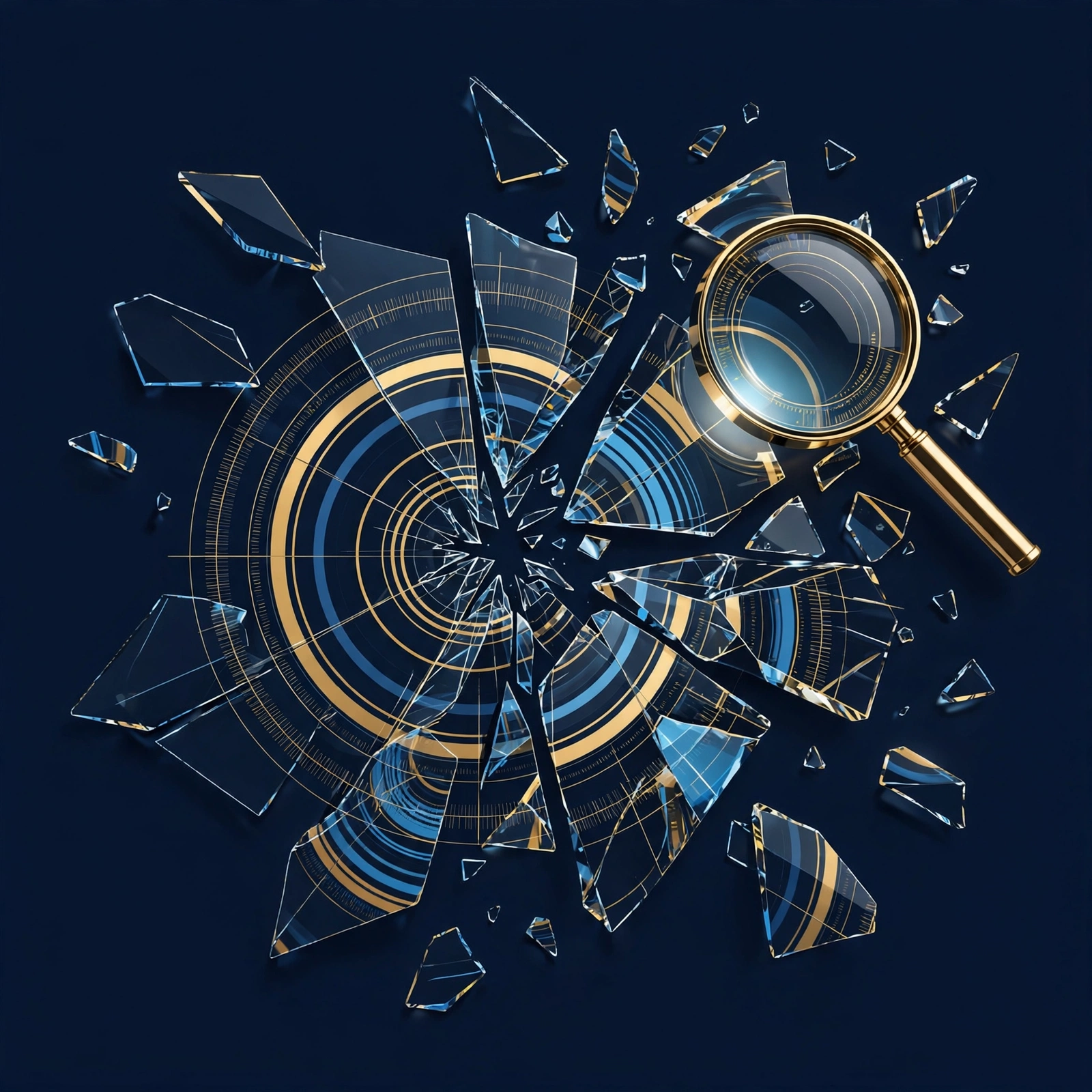 Abstract illustration of one AI search query splitting into many different answers