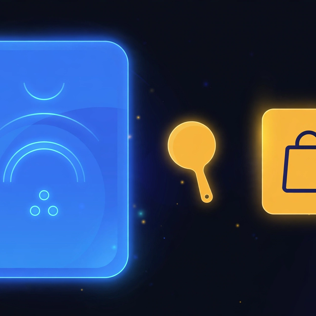 ChatGPT interface, search icon, and shopping bag representing ads beside the answer box